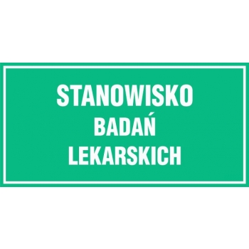 JE022 Stanowisko badań lekarskich płyta sztywna PCV