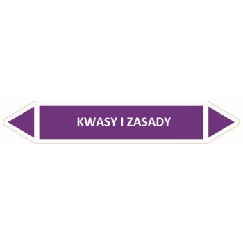 Oznakowanie rurociągów - KWASY I ZASADY
