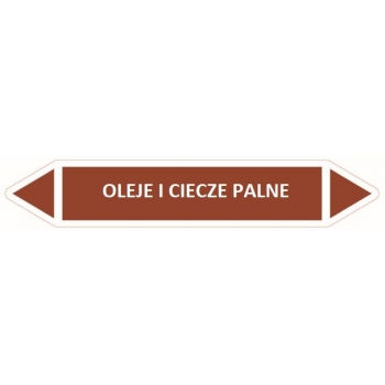 Oznakowanie rurociągów - OLEJE I CIECZE PALNE