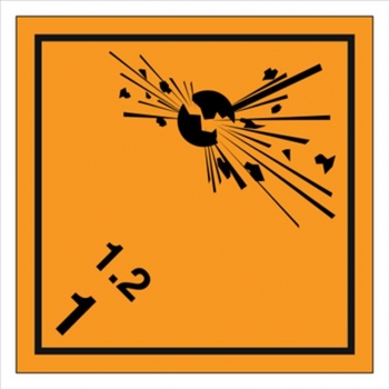 MB030 Substancje i przedmioty wybuchowe. Klasa 1. Podklasa 1.2