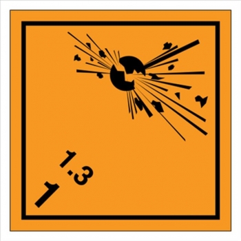 MB031 Substancje i przedmioty wybuchowe. Klasa 1. Podklasa 1.3