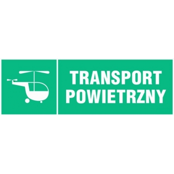 Znak Transport powietrzny płyta sztywna PCV NA008