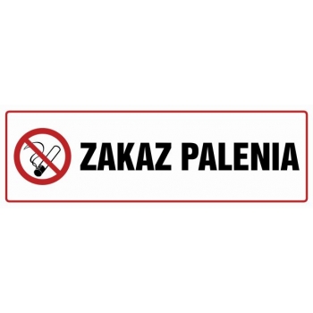 Znak Zakaz palenia folia samoprzylepna NC013