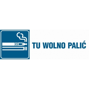 Znak Tu wolno palić płyta sztywna PCV NC121