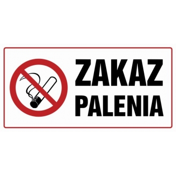 Znak Zakaz palenia folia samoprzylepna NC138