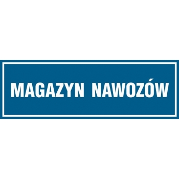 Znak Magazyn nawozów folia samoprzylepna ND011