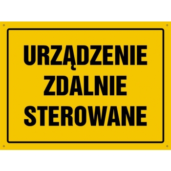 Znak Urządzenie zdalnie sterowane płyta sztywna PCV OA182