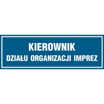 PA108 Kierownik działu organizacji imprez