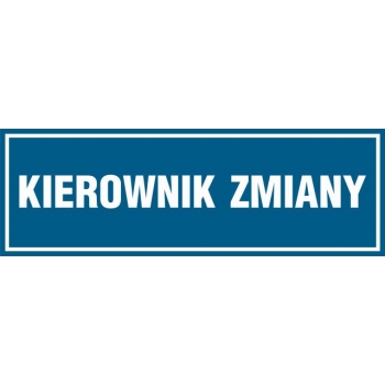 PA112 Kierownik zmiany