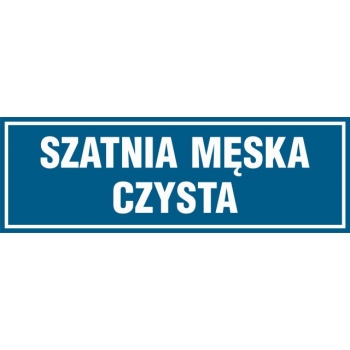 PA305 Szatnia męska czysta