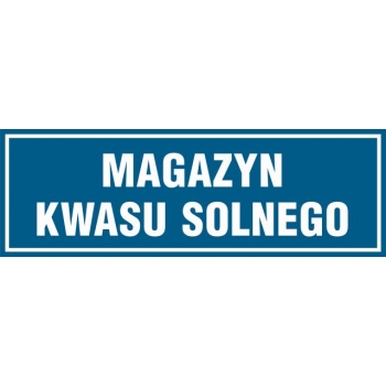 PA349 Magazyn kwasu solnego