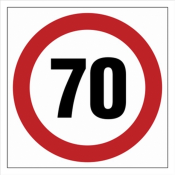 SA004 Ograniczenie prędkości 70