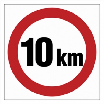 SA006 Ograniczenie prędkości 10 km