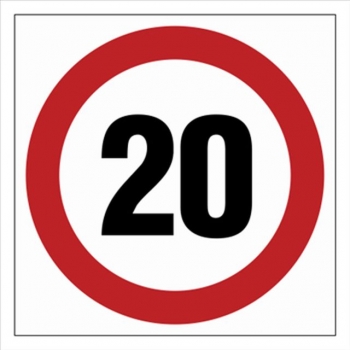 SA026 Ograniczenie prędkości 20
