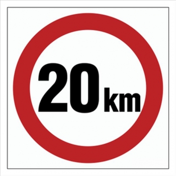 SA027 Ograniczenie prędkości 20 km