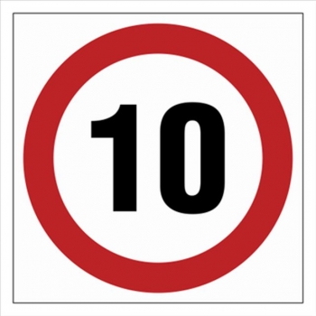 SA029 Ograniczenie prędkości 10