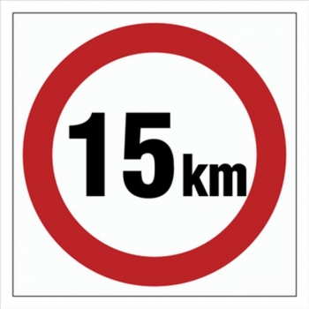 SA035 Ograniczenie prędkości 15 km