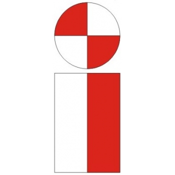 Wskaźnik ukresu W17, znak kolejowy