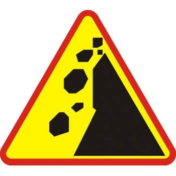 Znak drogowy ostrzegawczy A-25