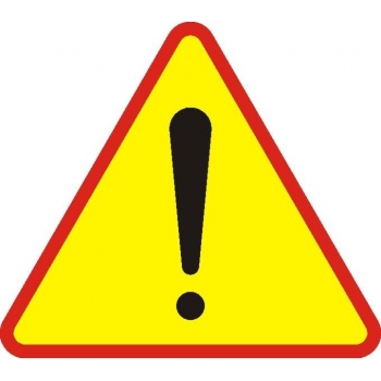 Znak drogowy ostrzegawczy A-30 inne niebezpieczeństwo