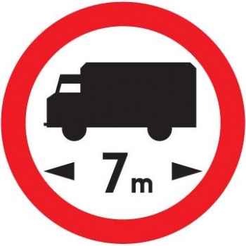 Znak drogowy zakazu B-17