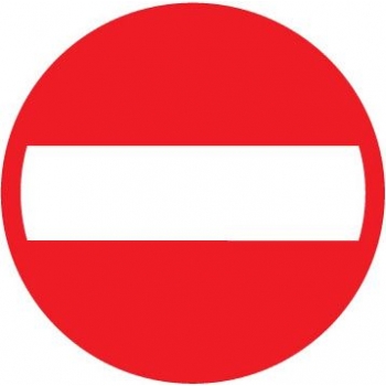 Znak drogowy zakazu B-2