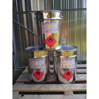 Farba drogowa BIAŁA do asfaltu, betonu malowania pasów parkingów linii 30 kg 18,5 l