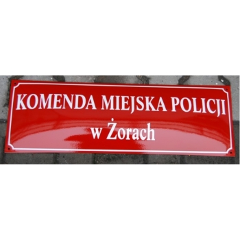 Tablica Urzędowa Emaliowana DOWOLNA TREŚĆ